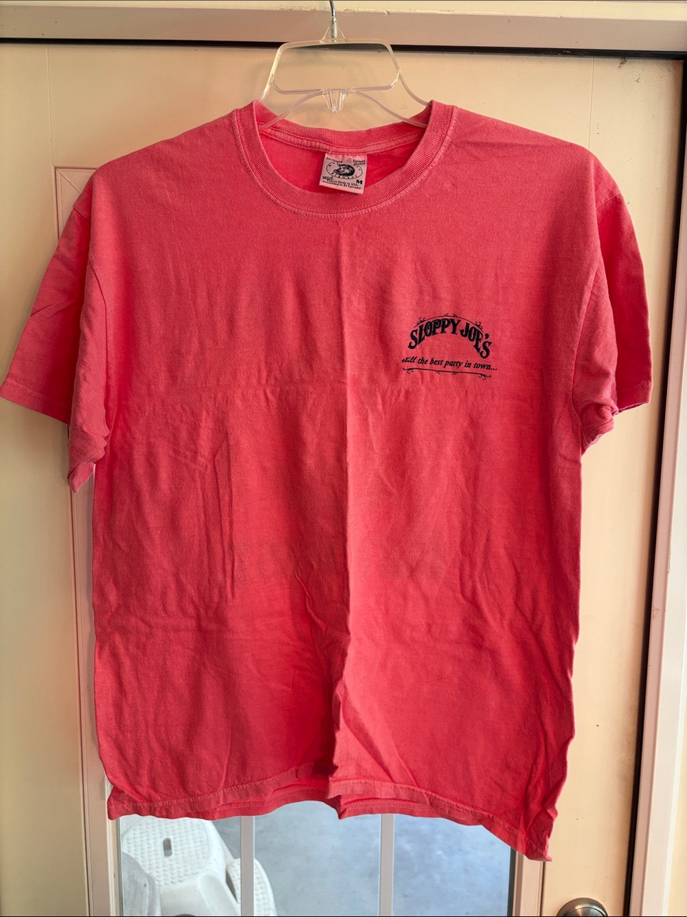 Key West Vintage Hemingway Sloppy Joe’s Coral Logo T-Shirt Size M